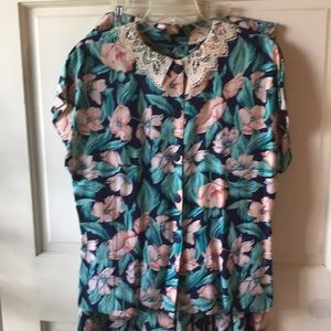 Vintage 2-piece Pants set Tropical Set